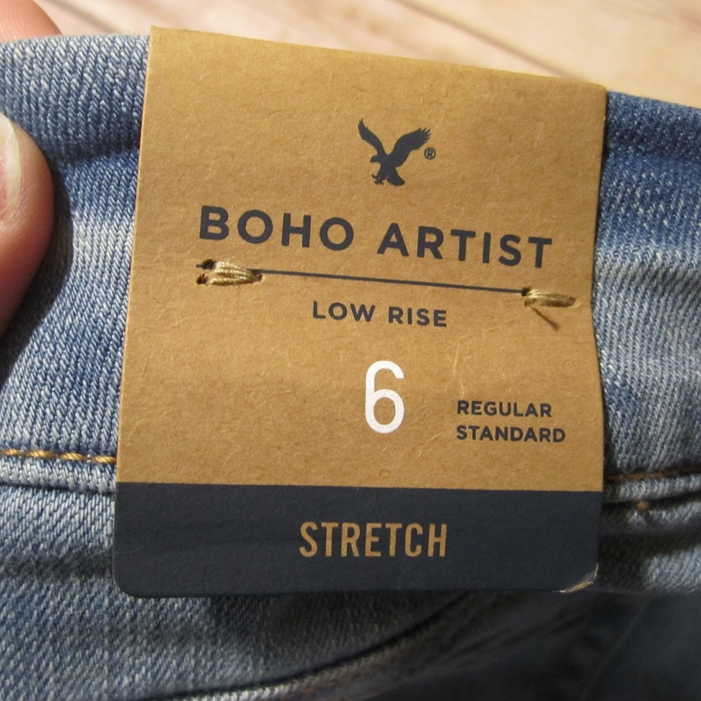NWT AEO 6R Artist Boho Flare Jeans